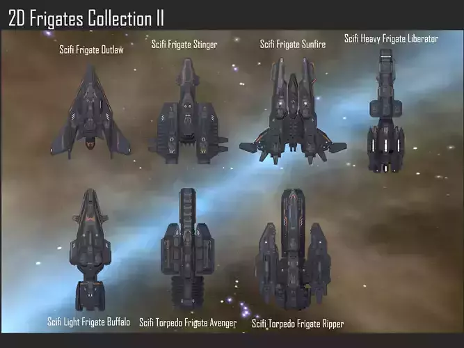 2D Frigates Collection II
