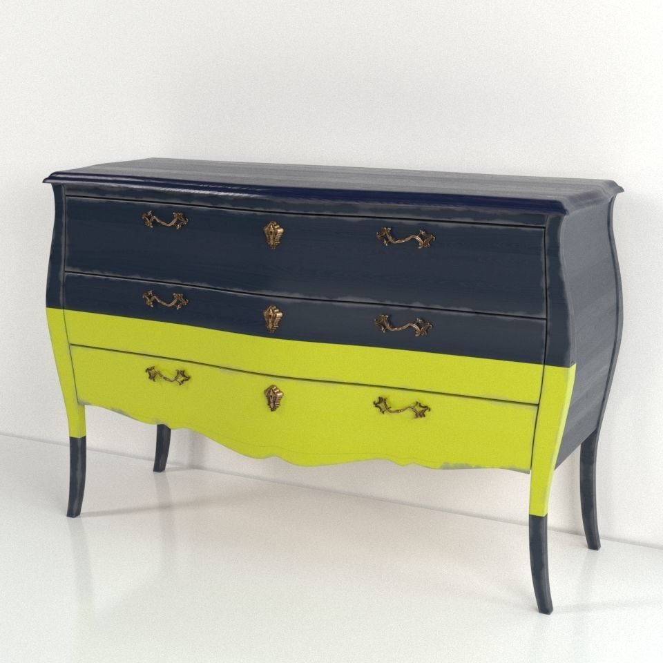 Commode Union Jack 3D model_5