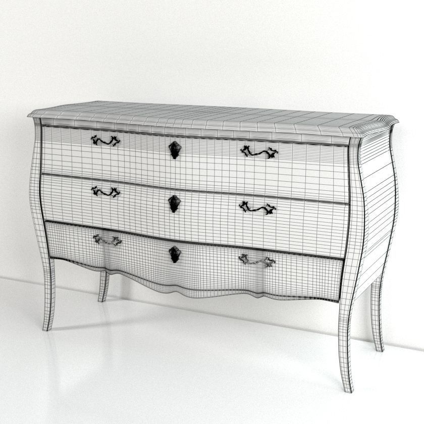 Commode Union Jack 3D model_3