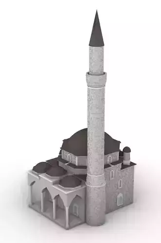 Mosque Husein Pasa 3D model