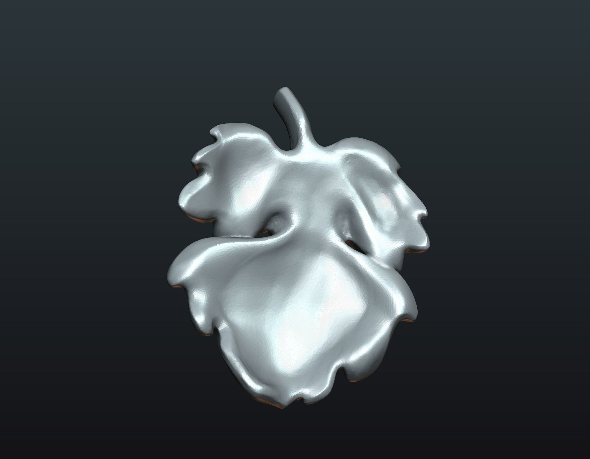 Fig Leaf 3D print model_5