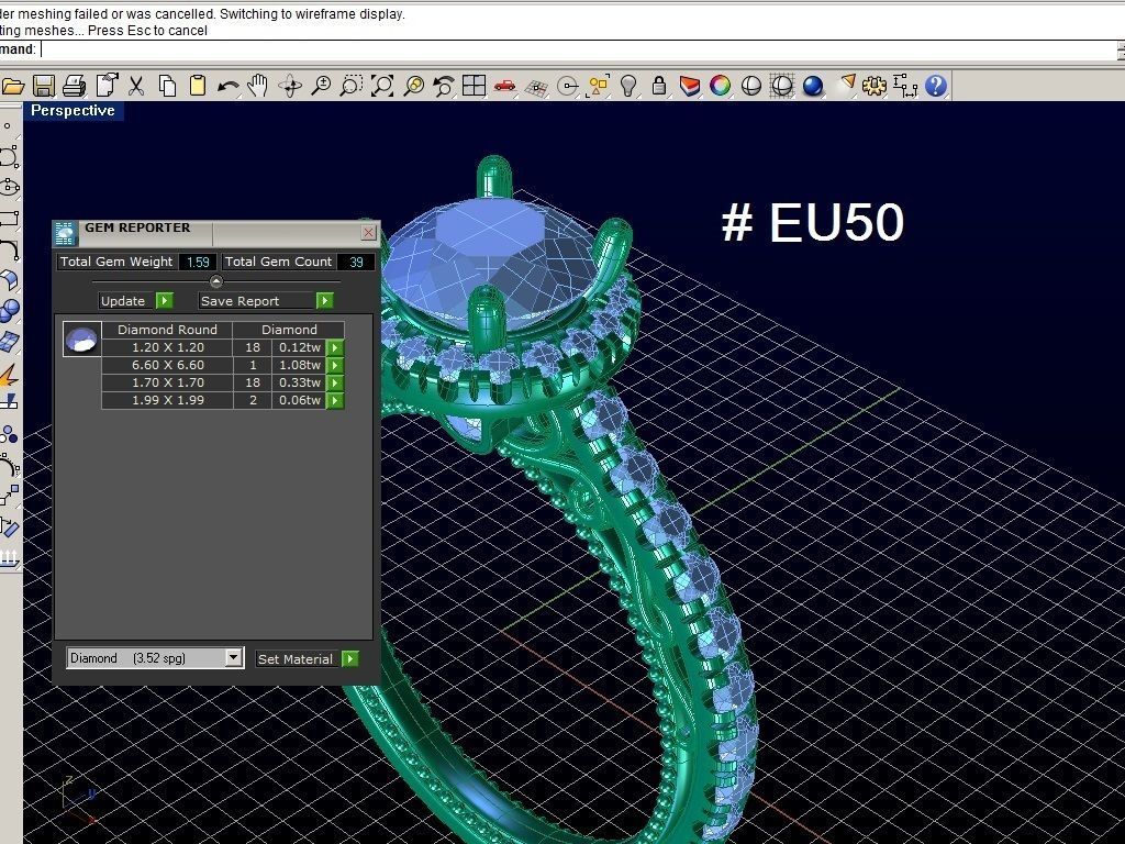 ZRP018 person engagement ring in rose gold 3D print model_7