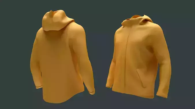 Mens Clothing  Jacket Hoodie  3D model