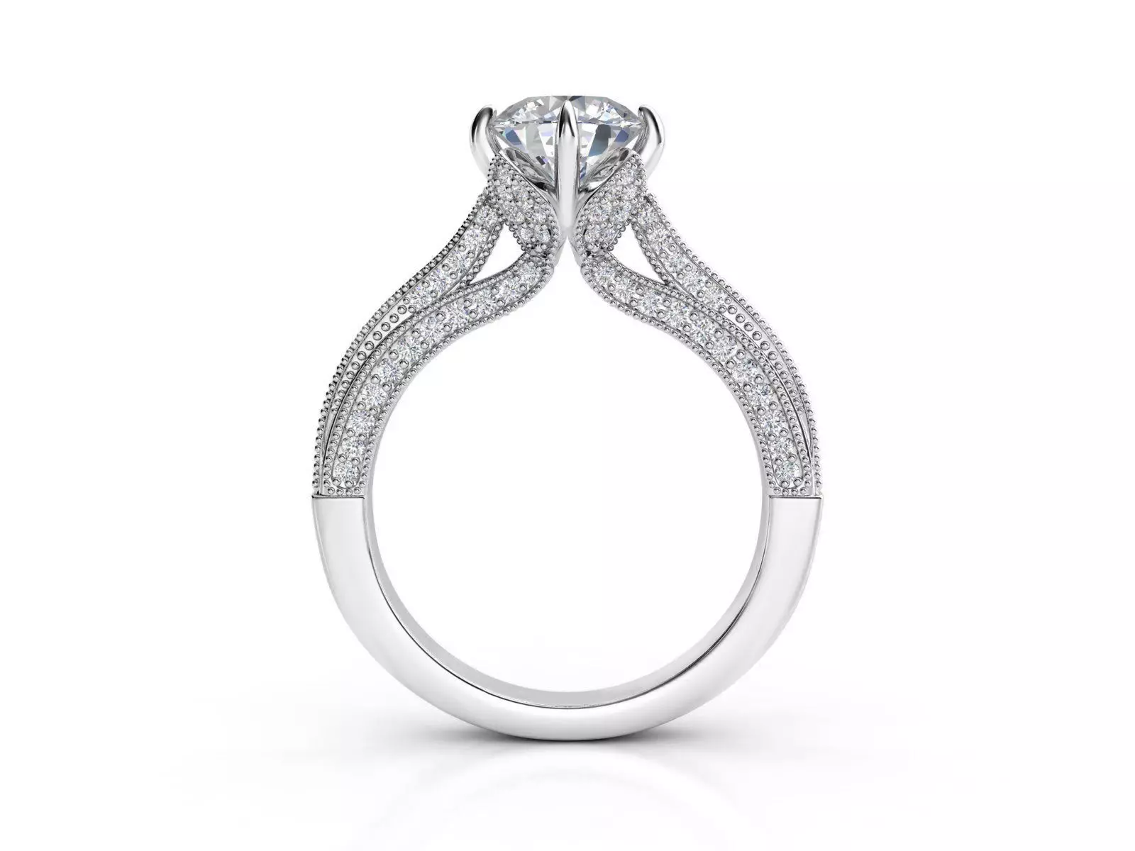 ZRP030 person engagement ring in rose gold 3D print model_0