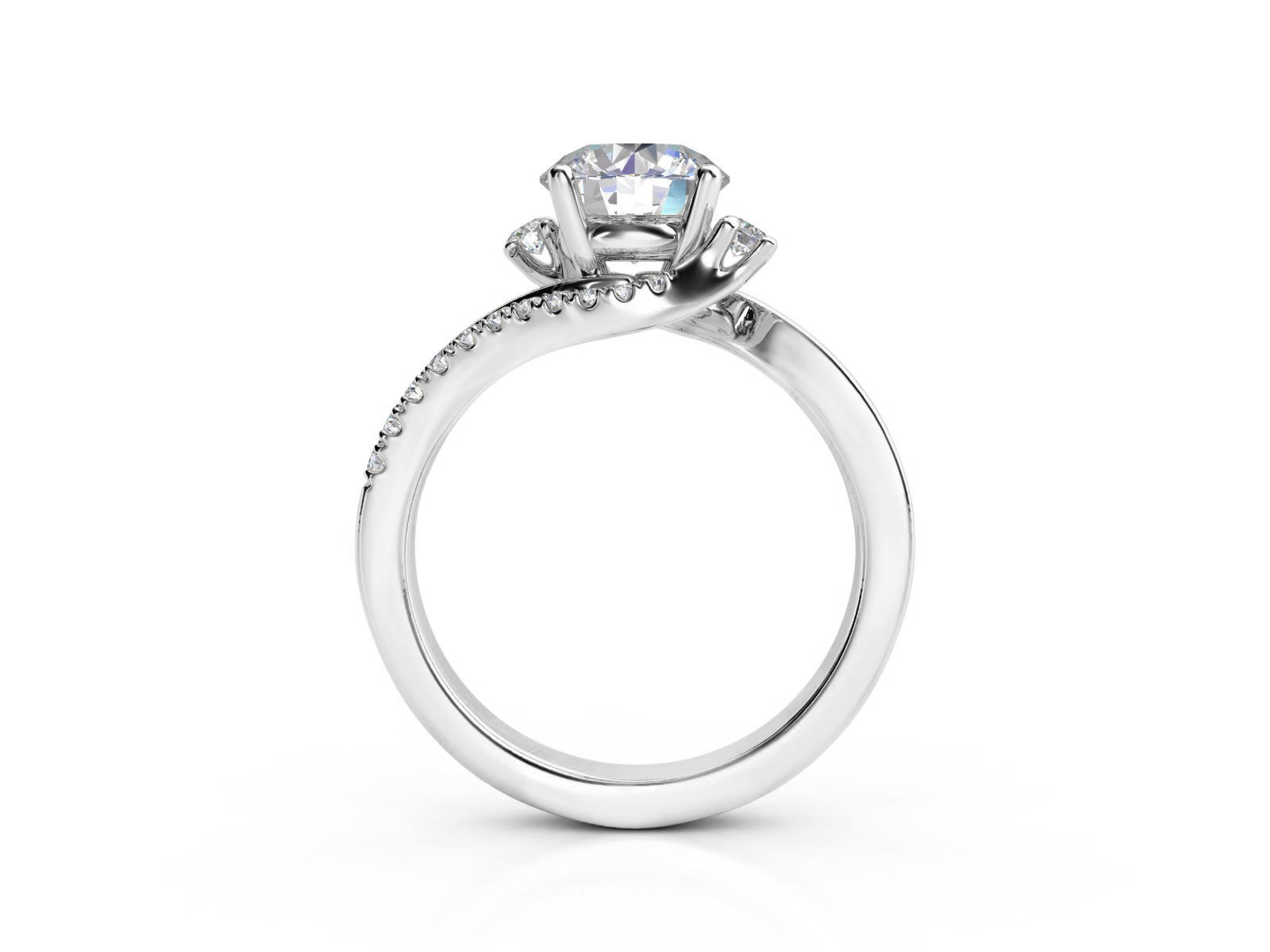 ZRP036 person engagement ring in rose gold 3D print model_3