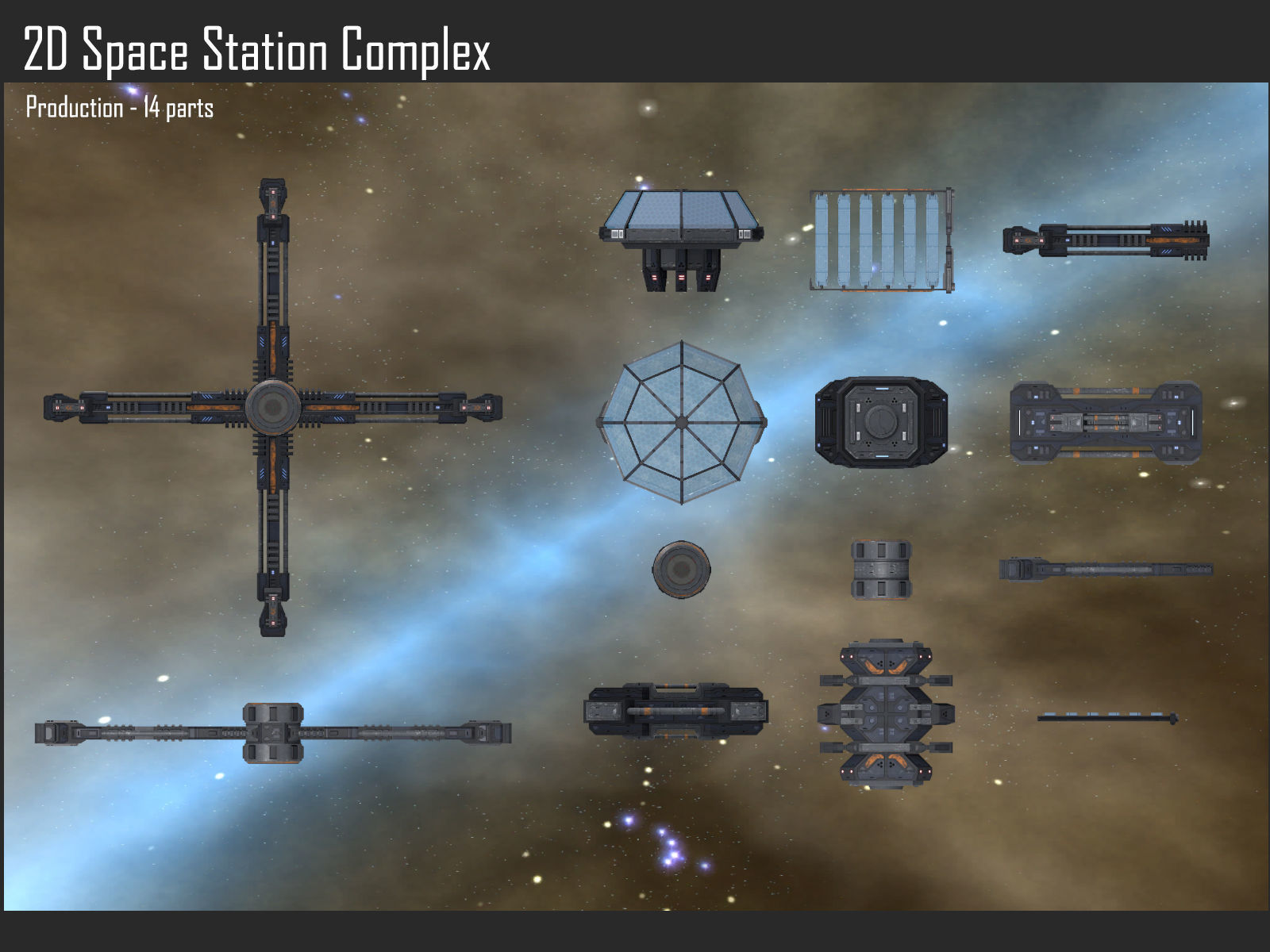2D Space Station Complex Texture_2