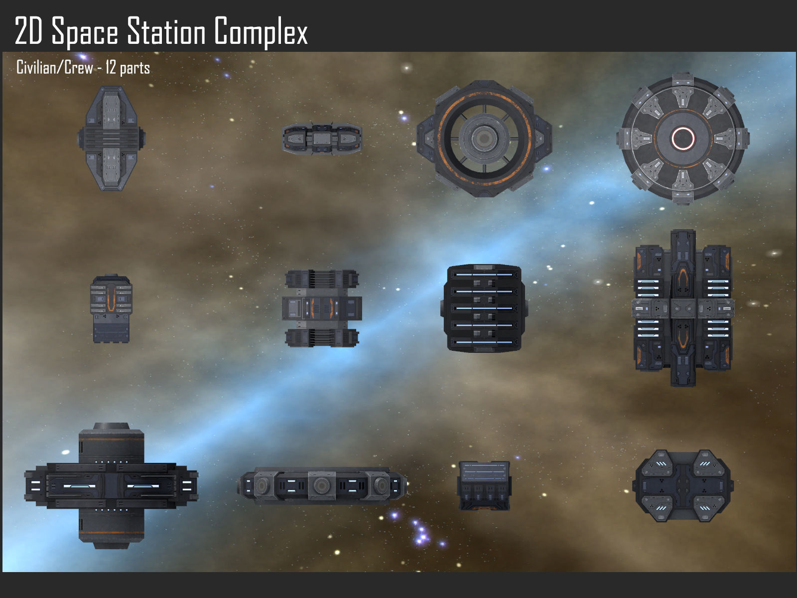 2D Space Station Complex Texture_1