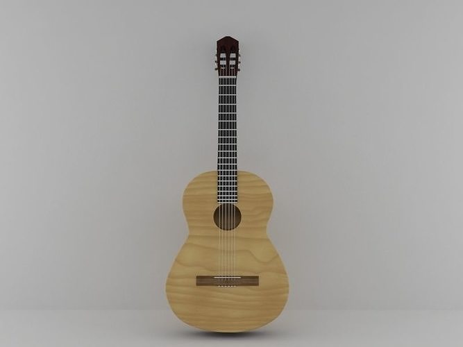 Gitar acoustic guitar 3D model