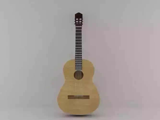 Gitar acoustic guitar 3D model