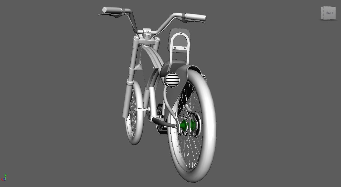 Bicycle chopper bike 3D model_6