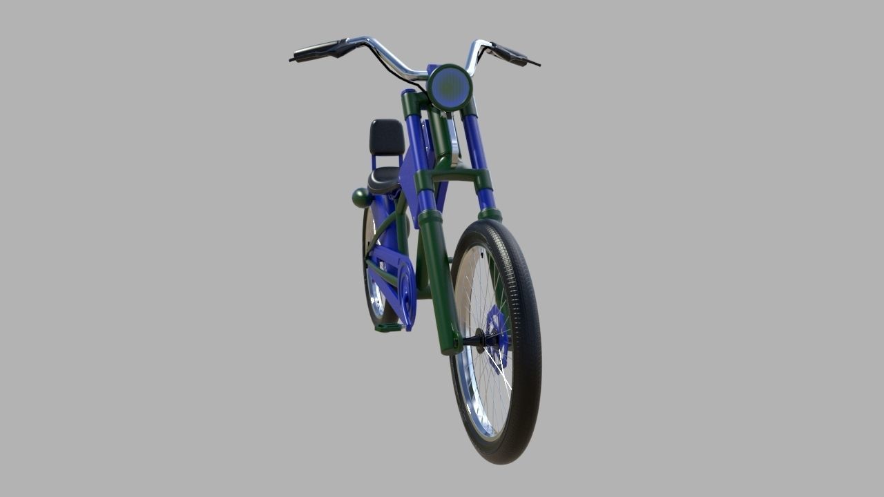 Bicycle chopper bike 3D model_1