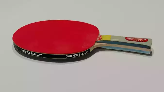 Table tennis racket 3D model 3D model