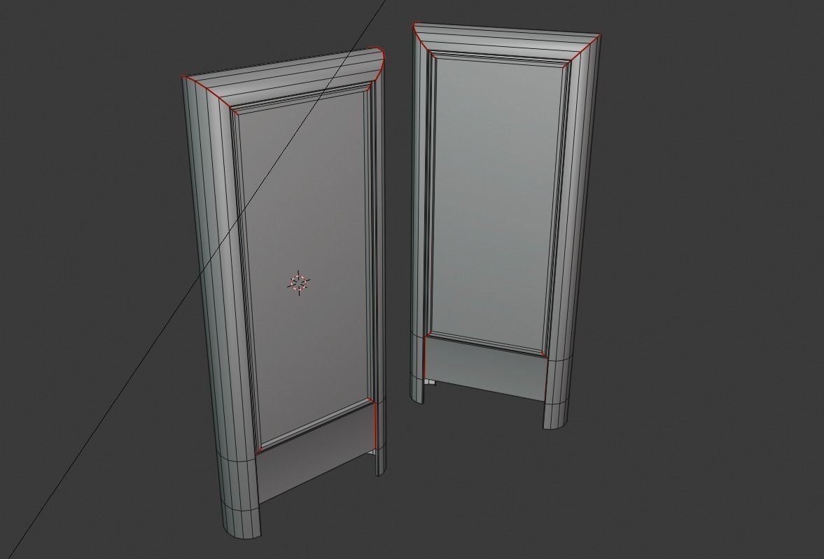 restaurant small menu billboard Low-poly 3D model_6