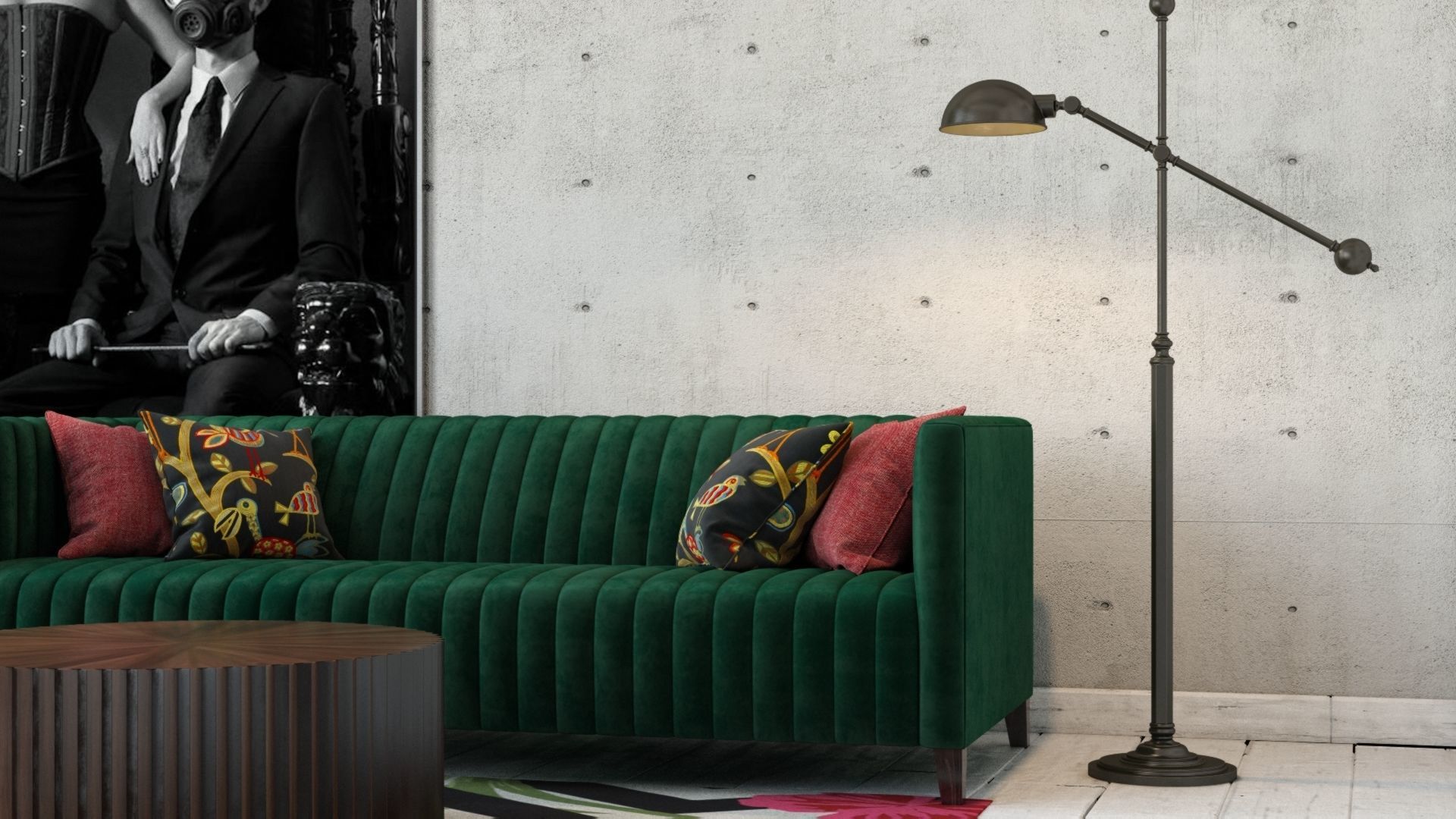 ARTIST LIVING ROOM  3D model_4