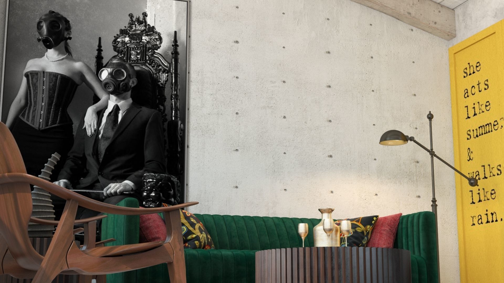 ARTIST LIVING ROOM  3D model_3