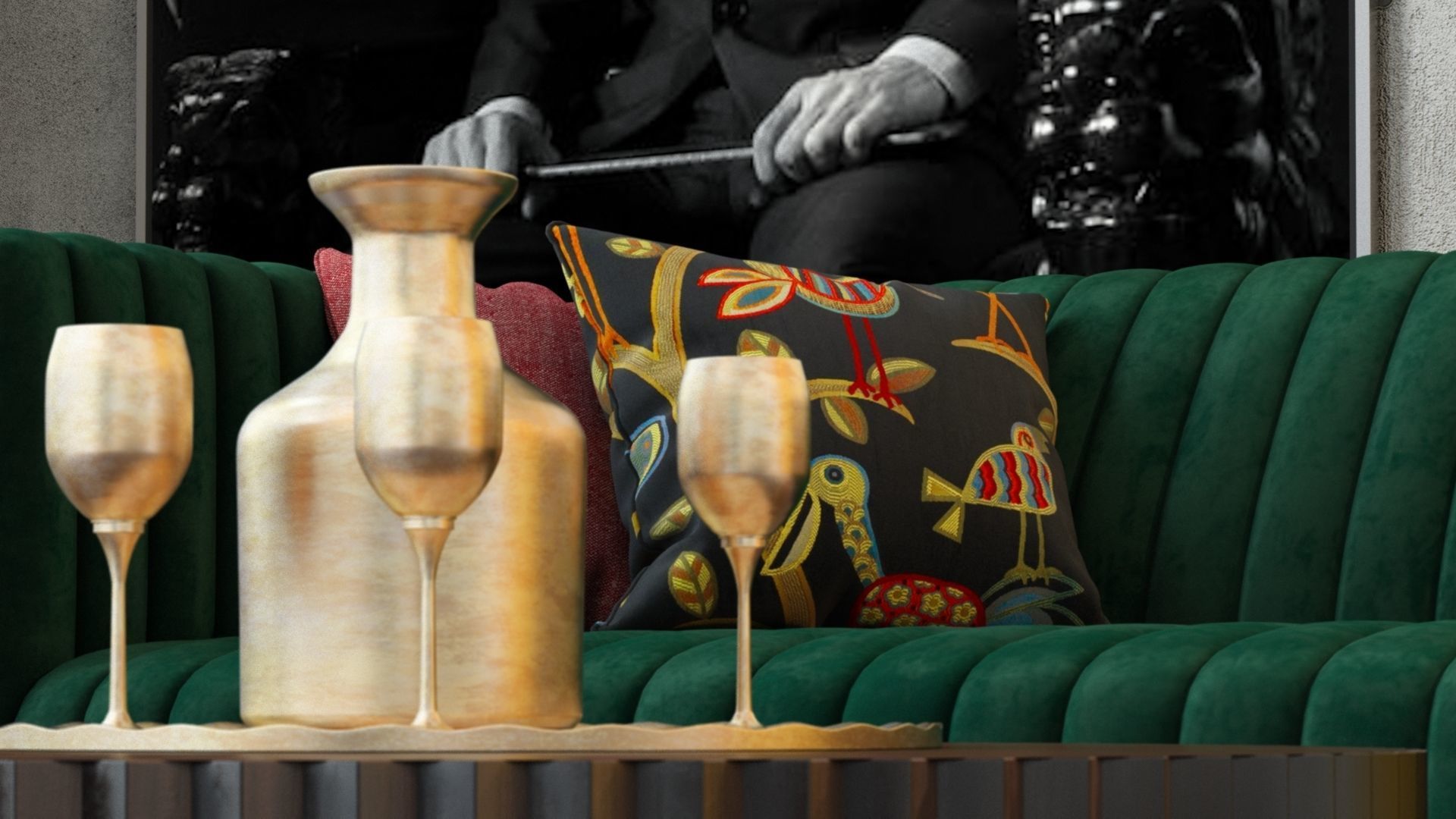 ARTIST LIVING ROOM  3D model_5