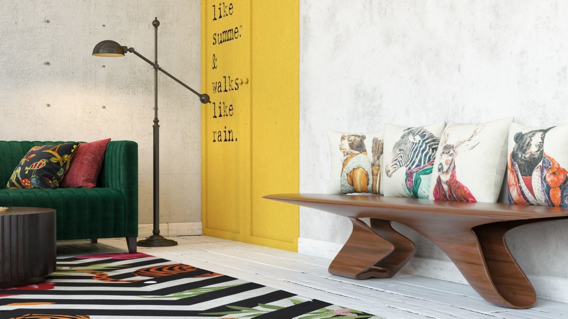ARTIST LIVING ROOM  3D model_2