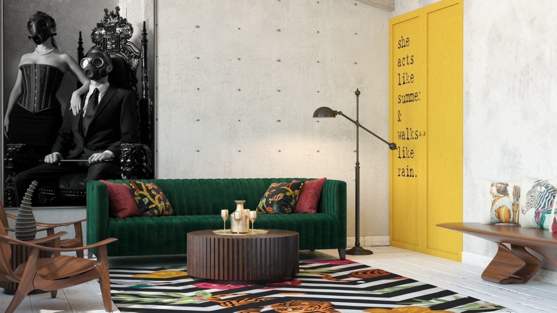 ARTIST LIVING ROOM  3D model_1