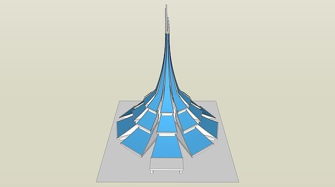 MBKS Office Building Low-poly 3D model