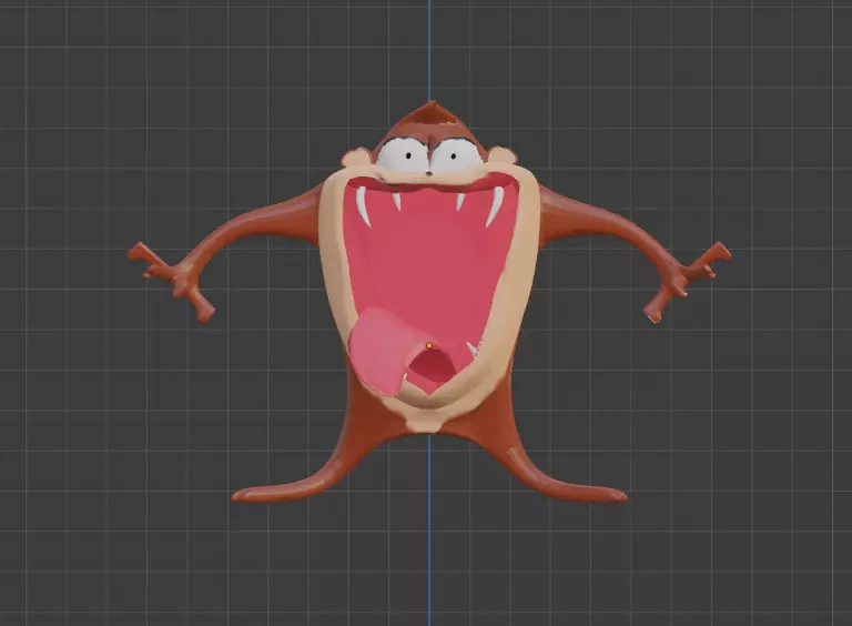 Taz-Mania cartoon character Free 3D model_0