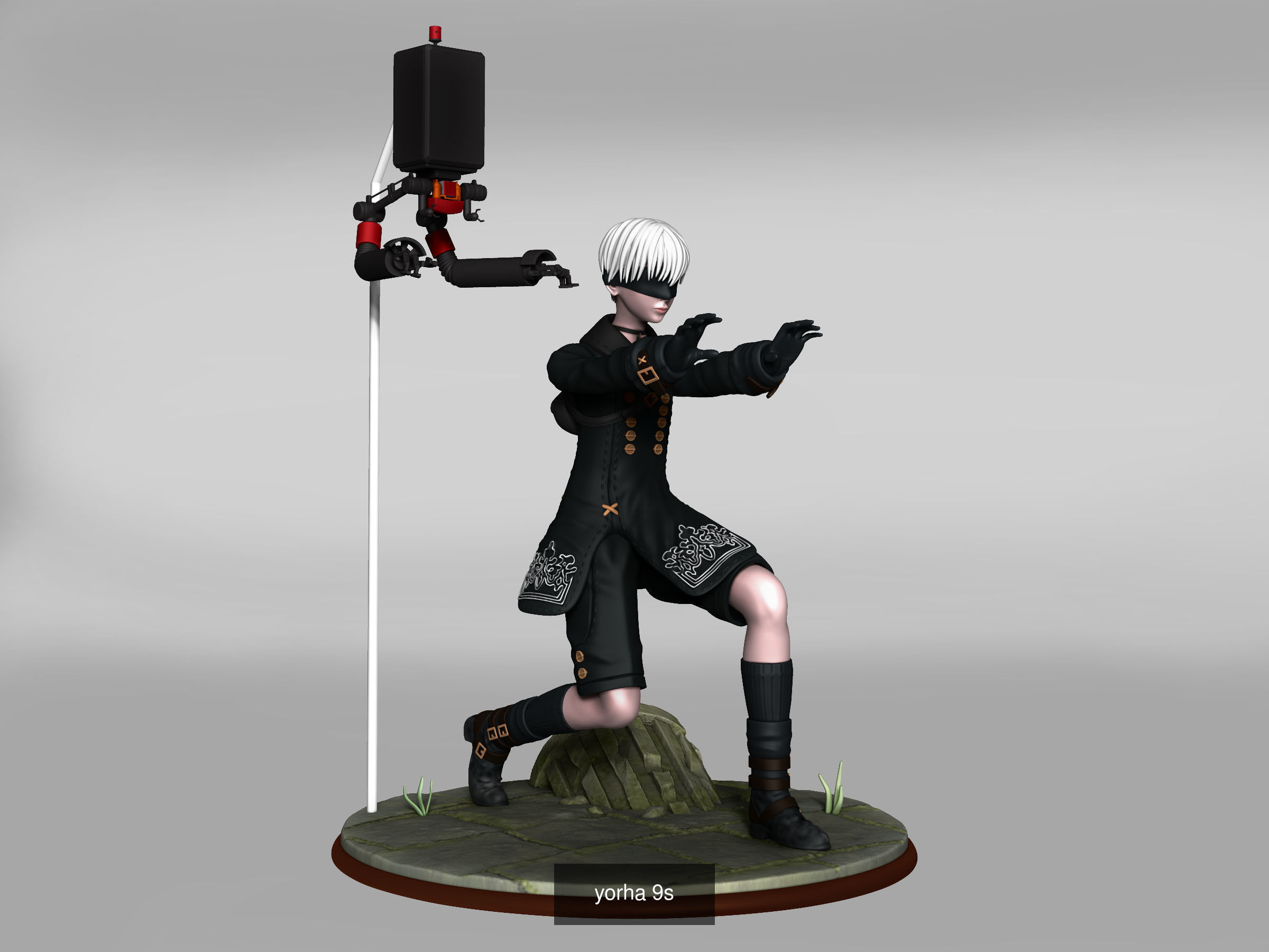 nier automata figure bundle 3D Model Collection_7