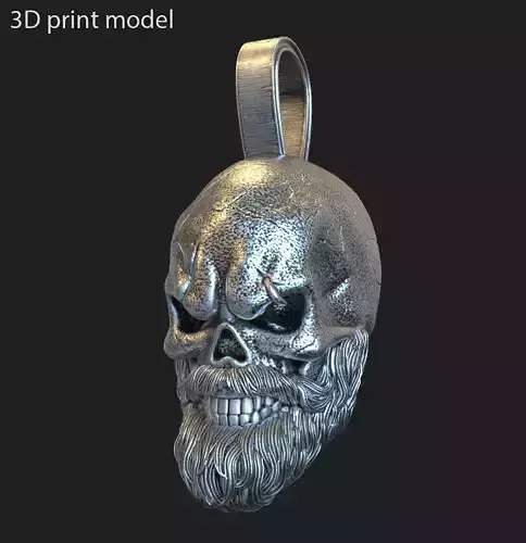 Skull Pendant jewelry Bearded vol3 