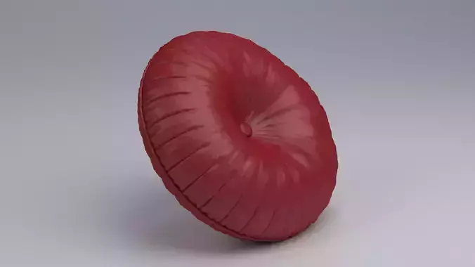 Round Leather Pillow