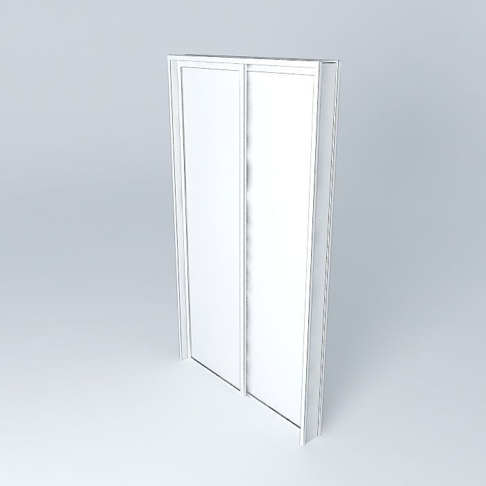 sliding door Free 3D model_4