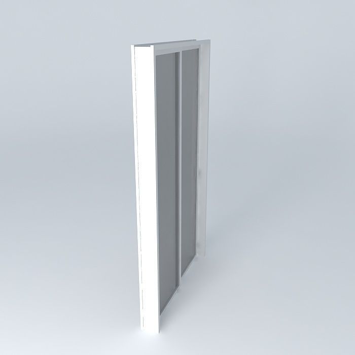 sliding door Free 3D model_1