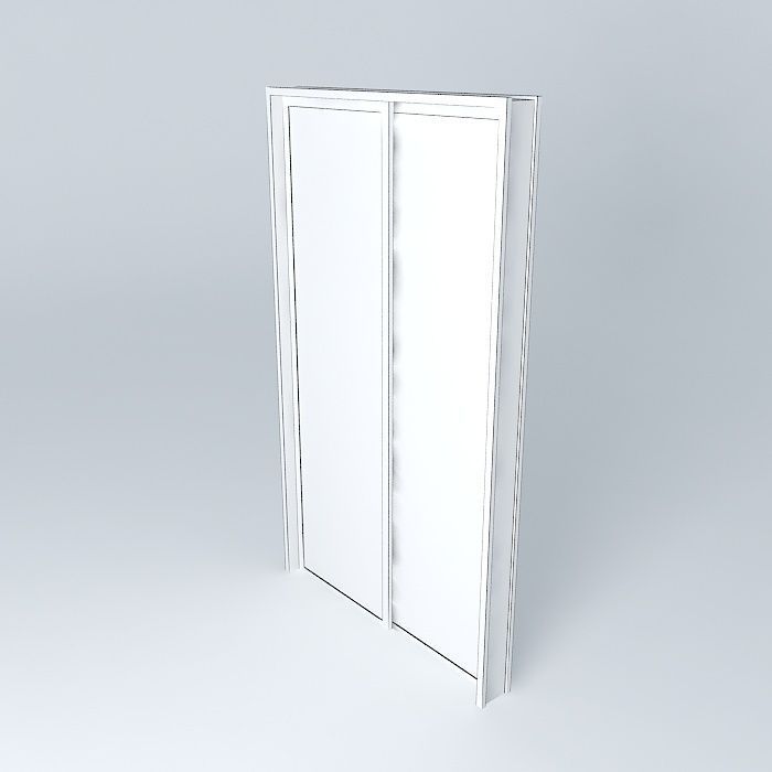 sliding door Free 3D model_3
