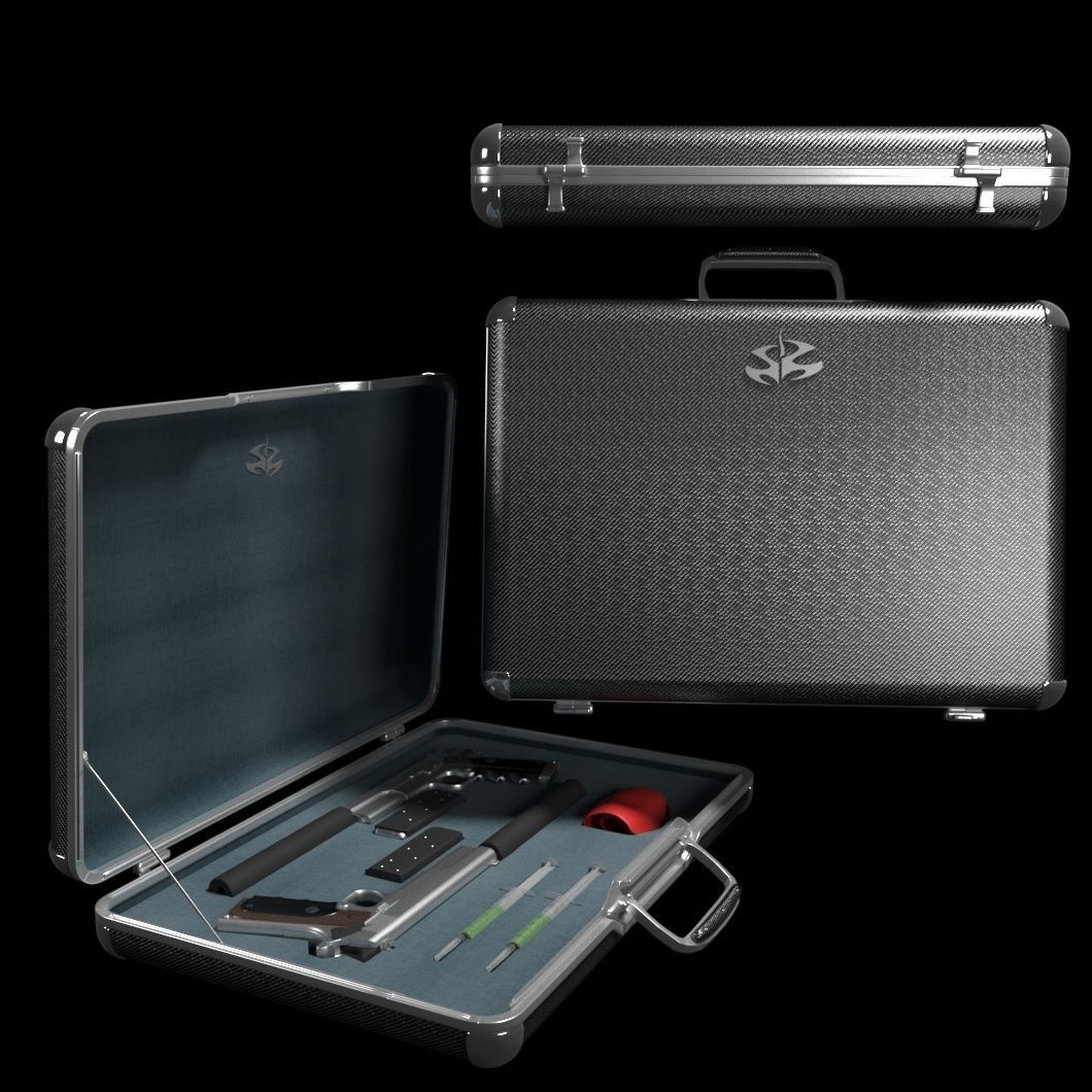 Hitman Attache Case 3D model_6