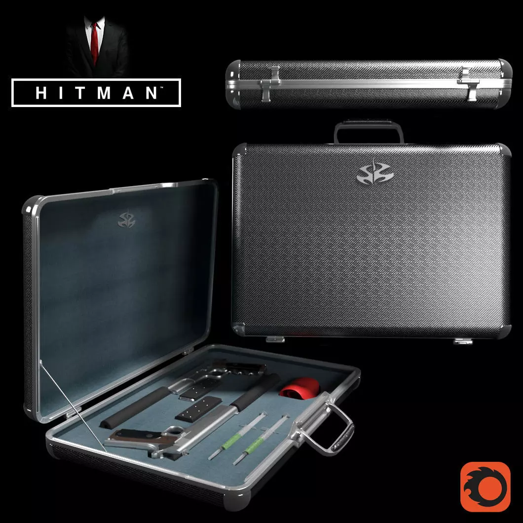 Hitman Attache Case 3D model_0