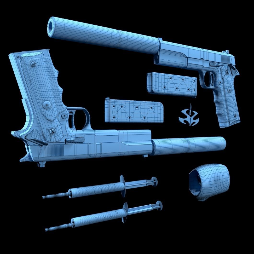 Hitman Attache Case 3D model_1