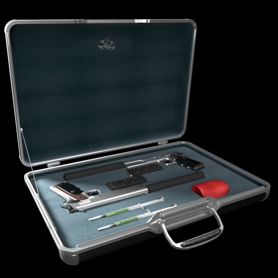 Hitman Attache Case 3D model_2