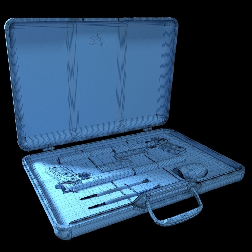 Hitman Attache Case 3D model_3