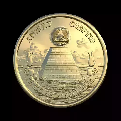 Great Seal of the United States Reverse Side 3D model