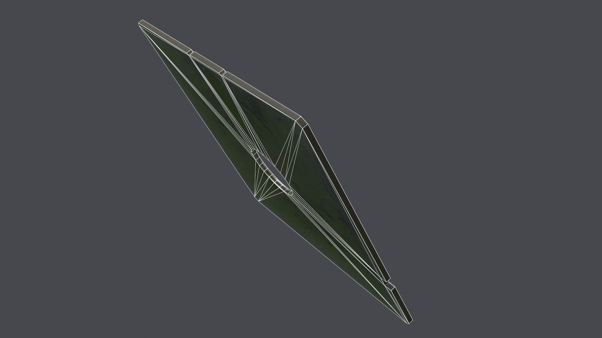 Floppy disk 5 25 inch Low-poly 3D model_7