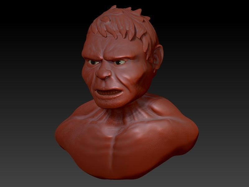 Hulk bust 3D model_6