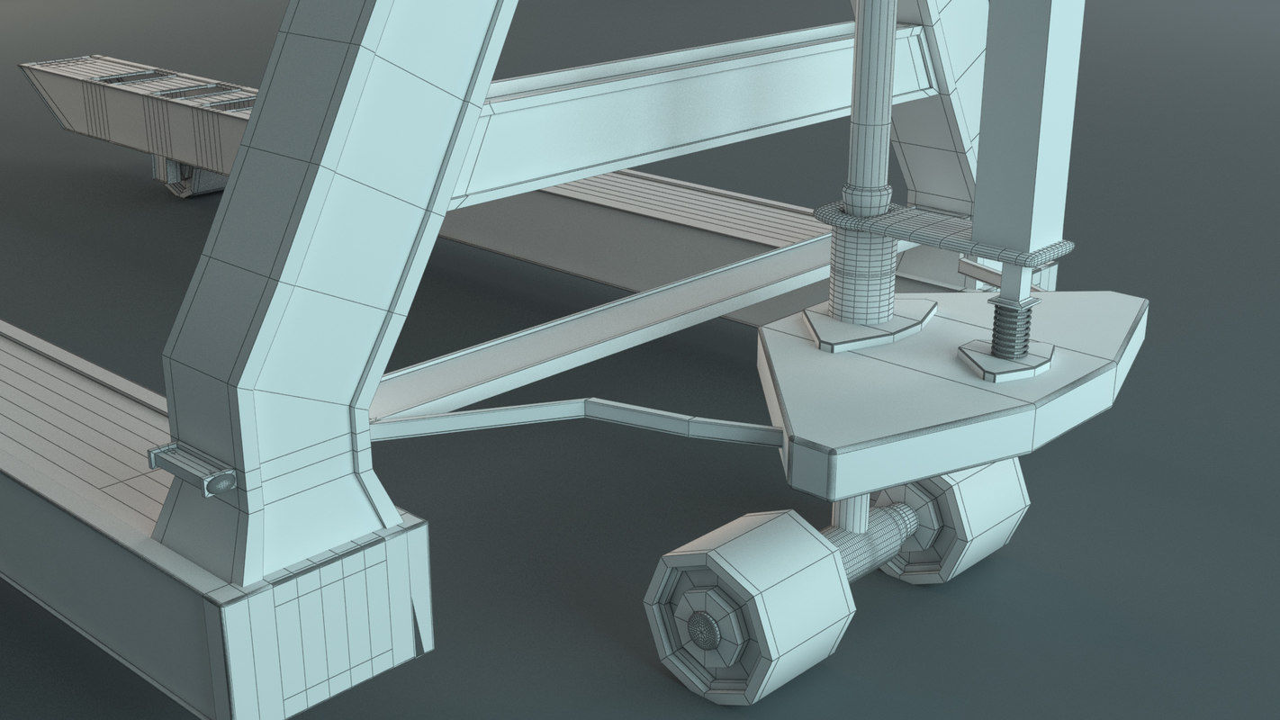 Hand Pallet Truck 3D model_5