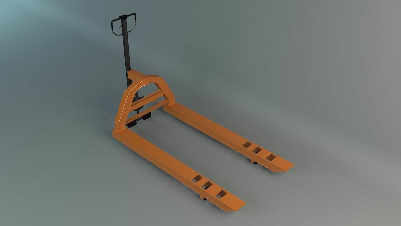 Hand Pallet Truck 3D model_6