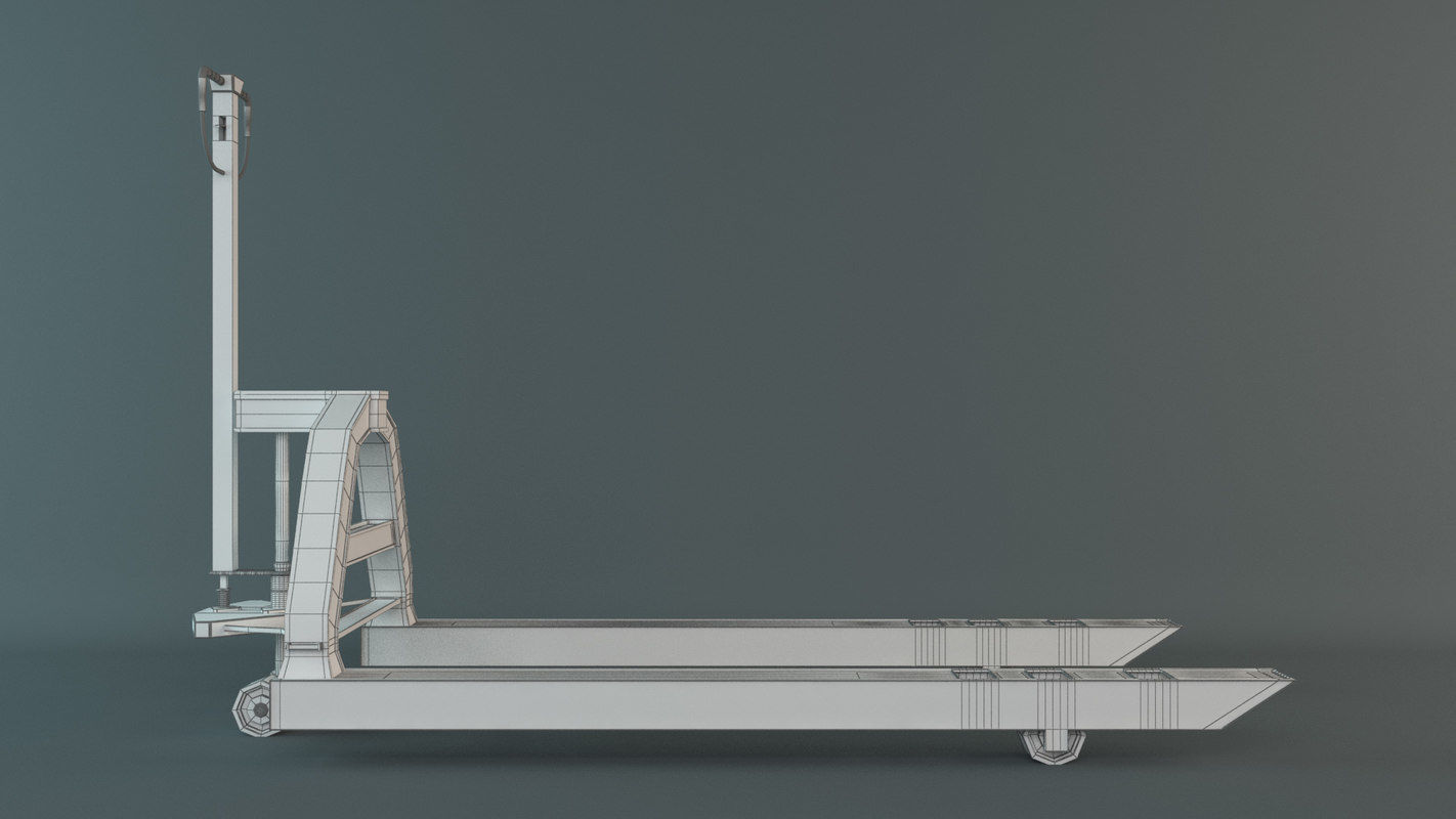 Hand Pallet Truck 3D model_4