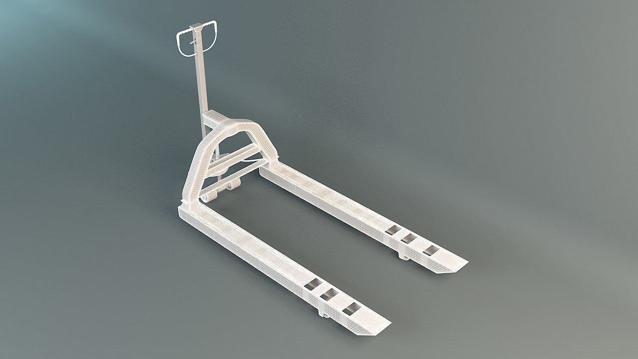 Hand Pallet Truck 3D model_7