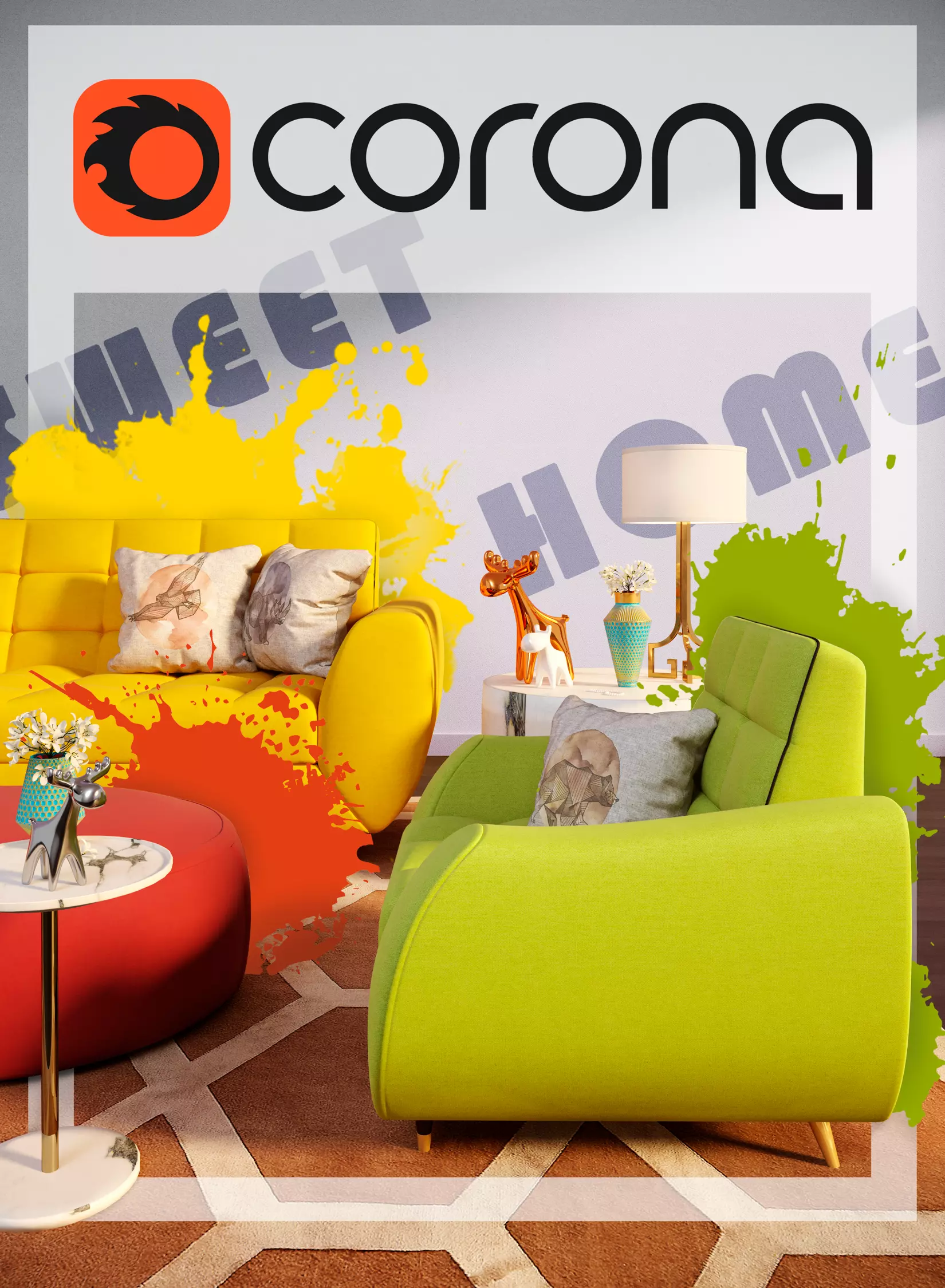 Living Room Alabama 3D model