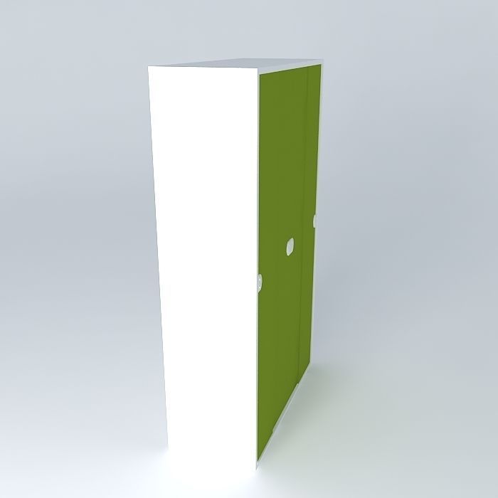 Mobile glass doors Free 3D model_1