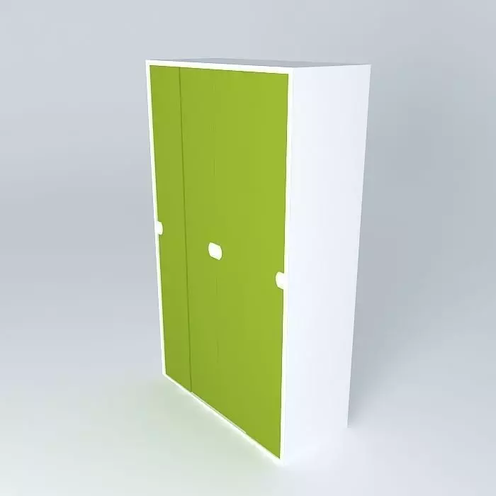 Mobile glass doors Free 3D model_0