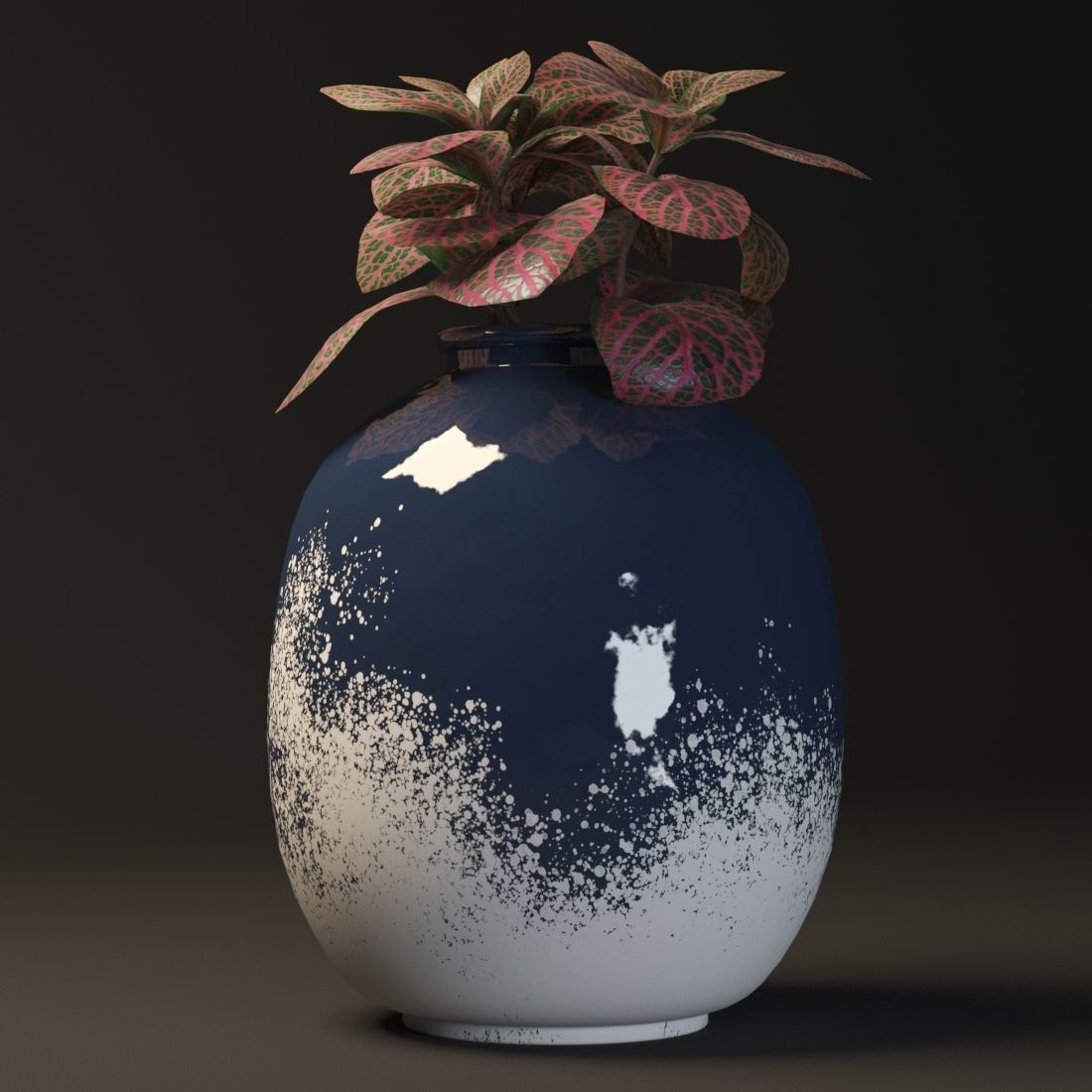 rustic pot set 3D model_2