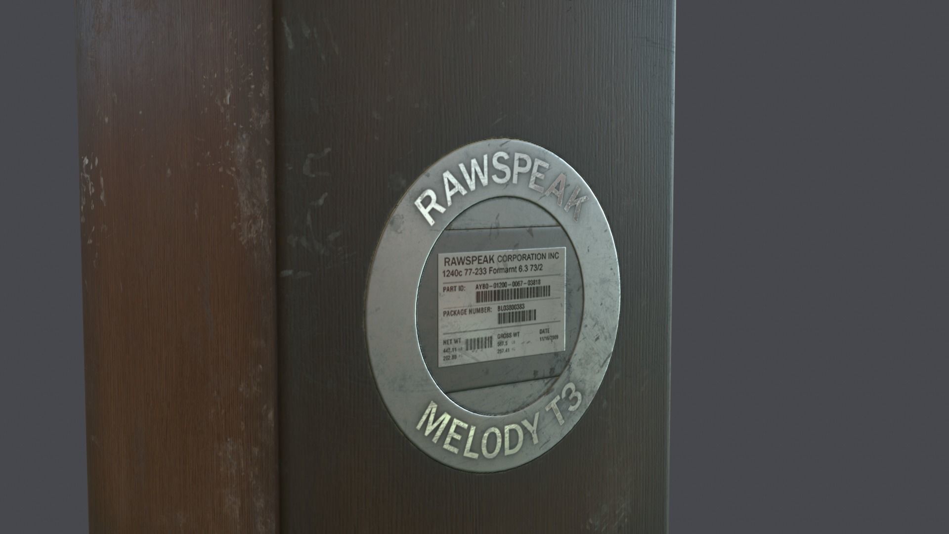 Audio speaker retro Low-poly 3D model_4