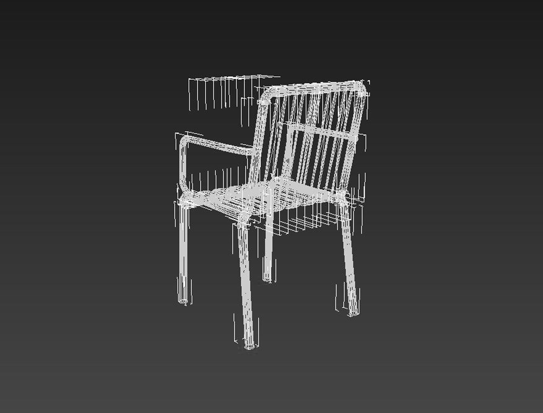 olive palissade arm chair hay design illopop 3D model_10
