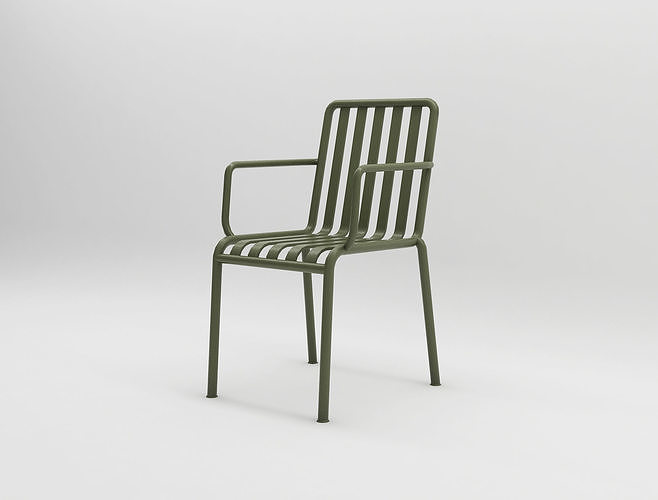 olive palissade arm chair hay design illopop 3D model