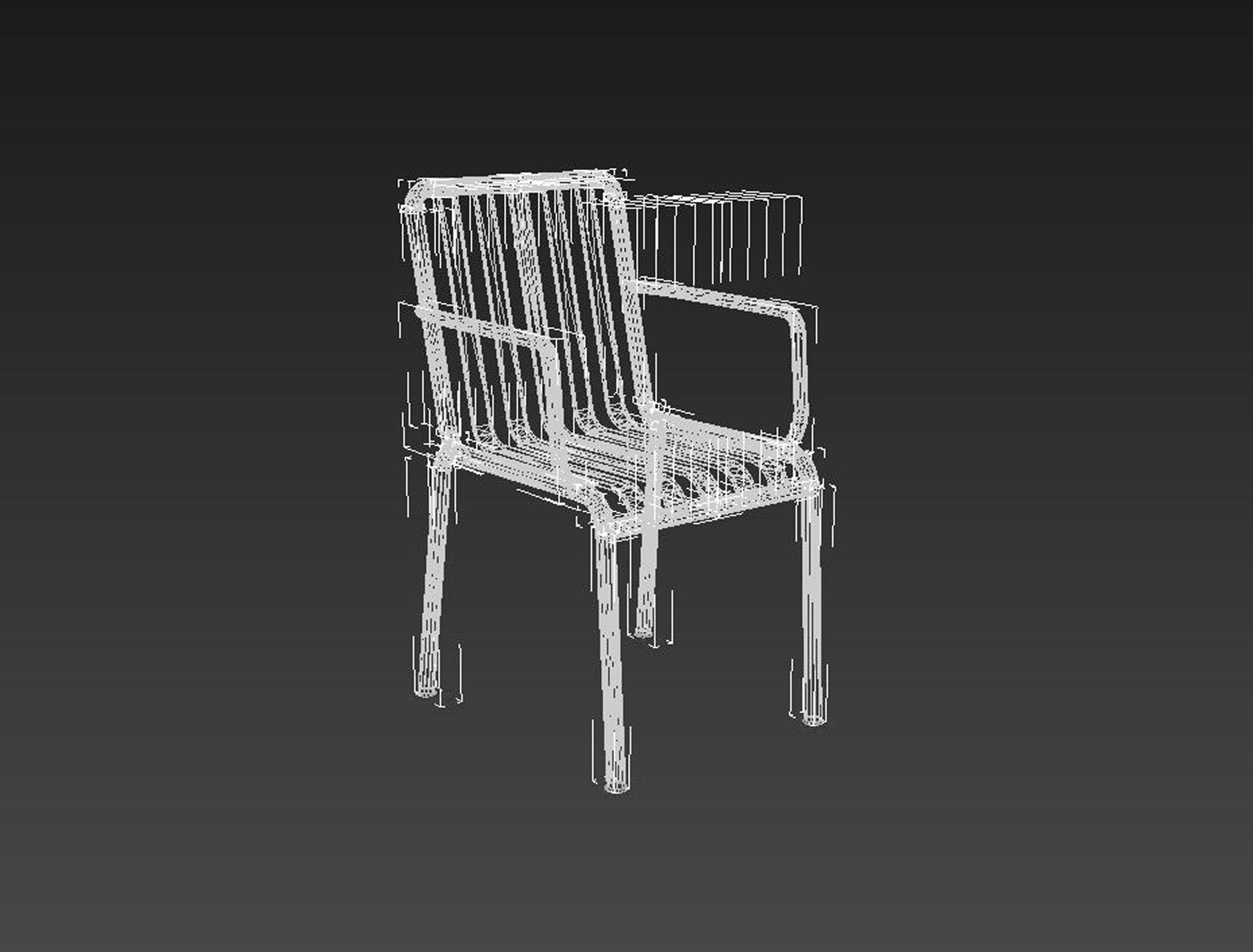 olive palissade arm chair hay design illopop 3D model_9